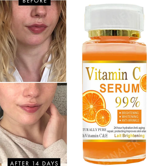Super 120ml Vitamin C Serum Anti-aging Whitening Serum Oil Facial Serum Timeless Face Serum Anti-wrinkle For Face Dark Spots Peaceful Pleasures Health and Wellness Default Title