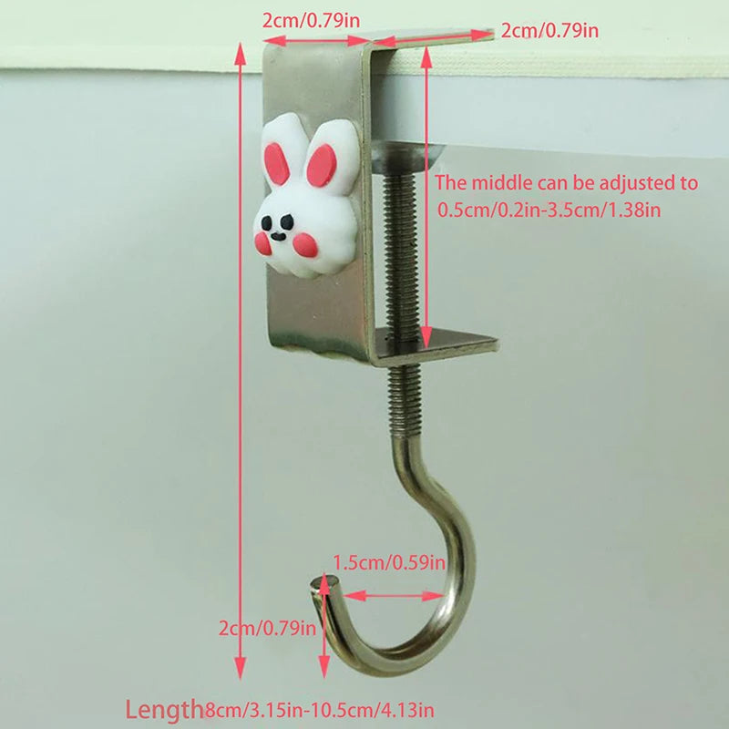 Adjustable Desk Hook | Removable Handbag Clip Table Hanger