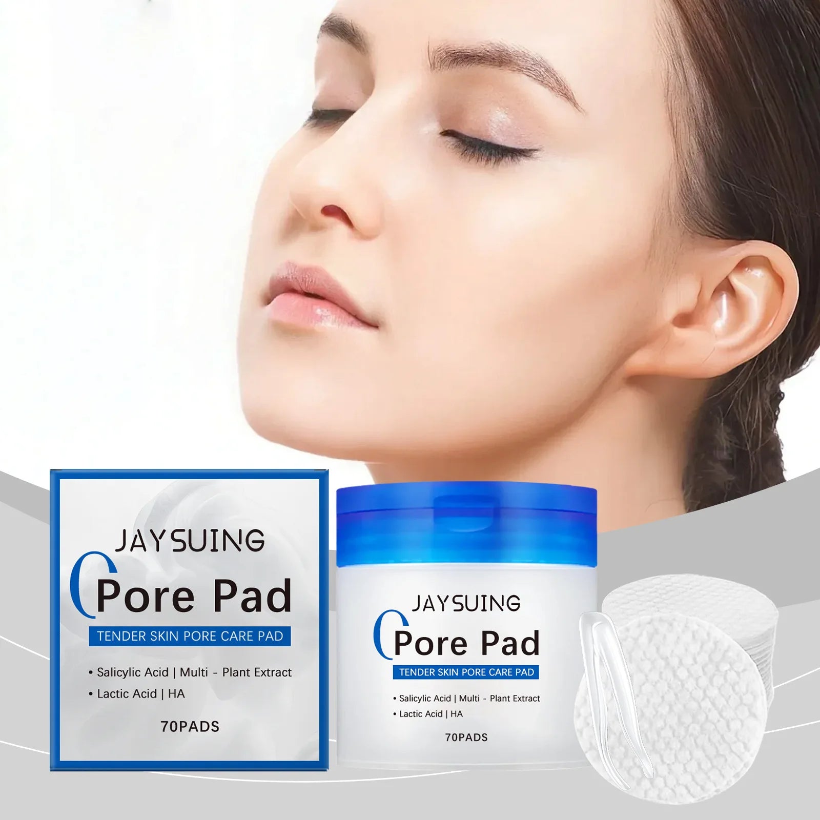 Gentle Exfoliating Hyaluronic Acid Cotton Pads Peaceful Pleasures Health and Wellness
