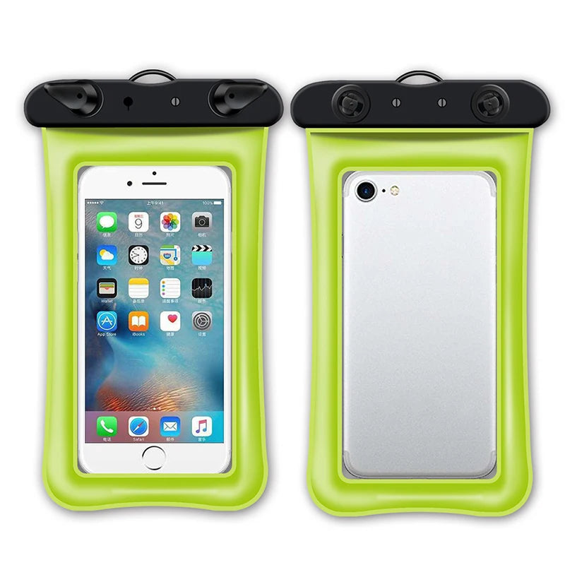 mobile phone bag waterproof phone pouch for swimming bag smartphone pouch underwater phone case phone cover waterproof pack Peaceful Pleasures Health and Wellness Green