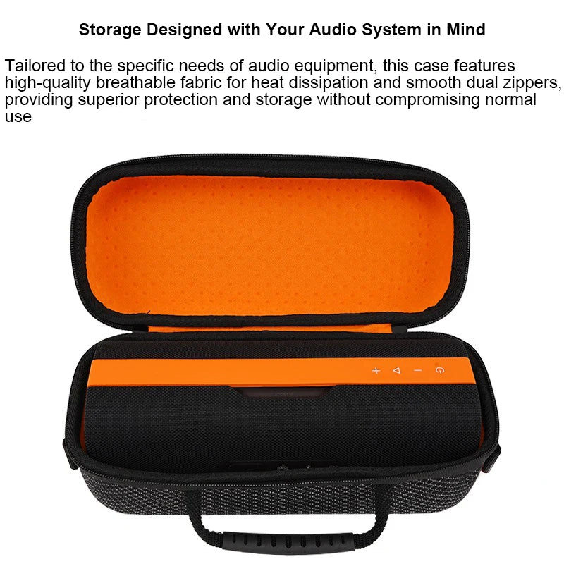 For Xiaomi Sound Party Pro Carrying Case Sound-Permeable Design Breathable Heat-Dissipating Fabric Detachable Shoulder Strap Peaceful Pleasures Health and Wellness