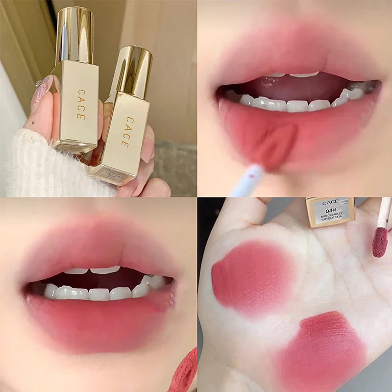 CACE Gold Tube Matte Liquid Lipstick – Moisturising Lip Gloss