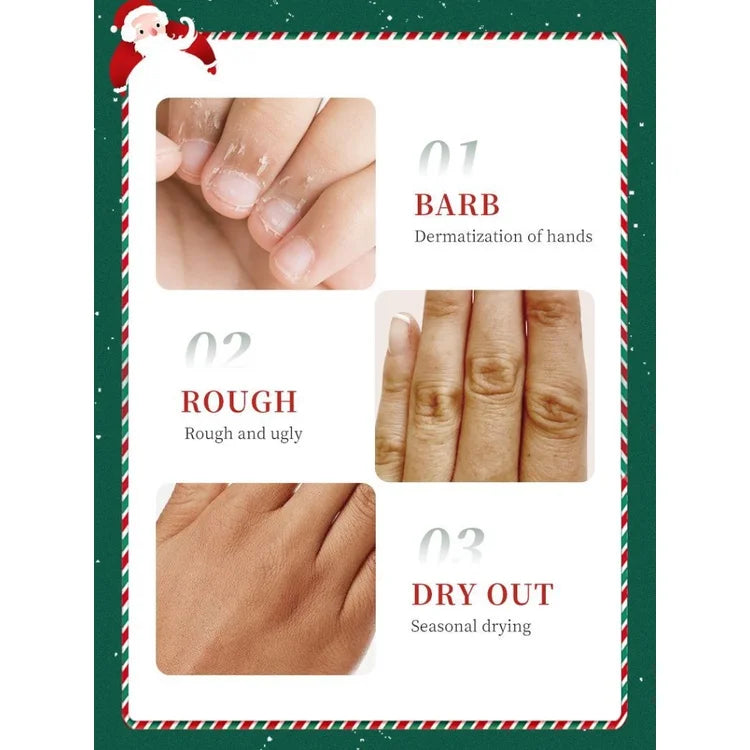 5Pcs Set Fragrance Hand Cream Smooth Refreshing Long-lasting Hydration Moisturizing Hand Care Christmas Gift Peaceful Pleasures Health and Wellness