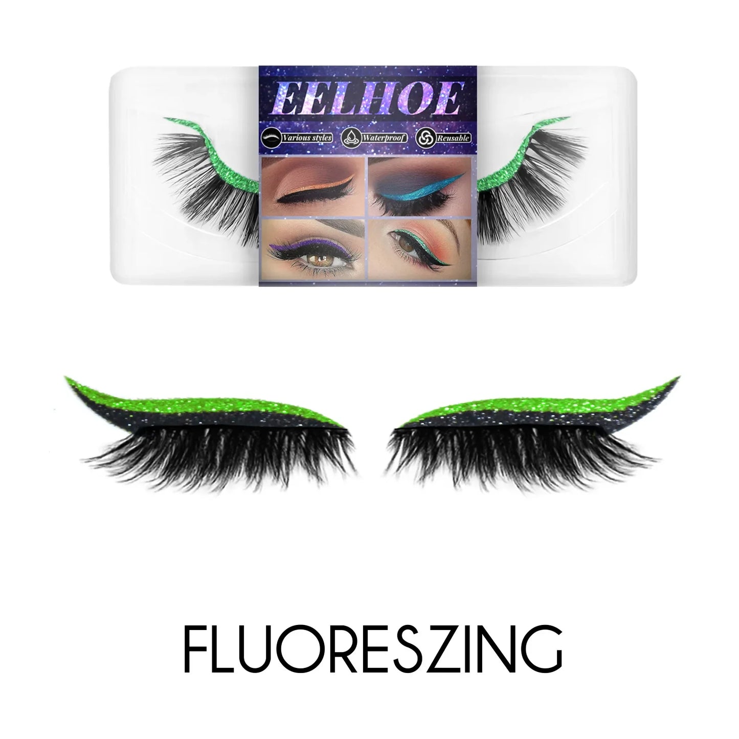 3D Faux Mink Self-Adhesive Lash Stickers – 7 Colors, Waterproof