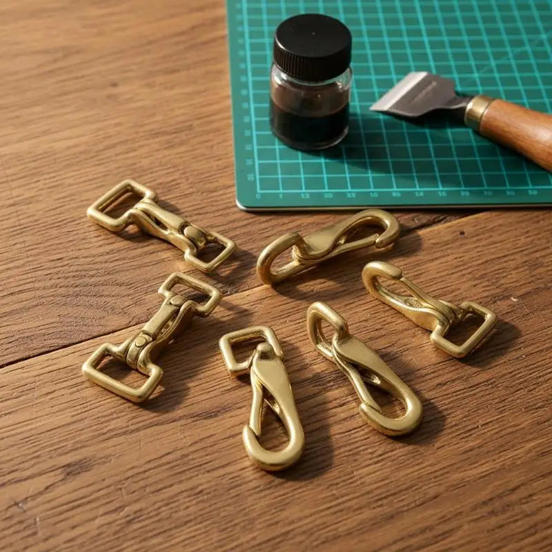 Solid Brass Snap Hook – Dog Leash & Bag Strap Buckle