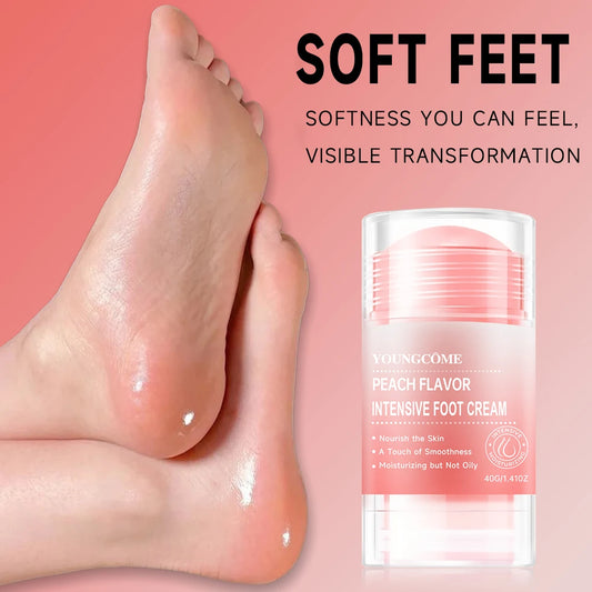 Peach FlavorIntensive Foot Cream Deodorant Stick Anti Sweating Keep Drying Fragrance RemoveFoot Odor Foot Refresh Sticks Peaceful Pleasures Health and Wellness