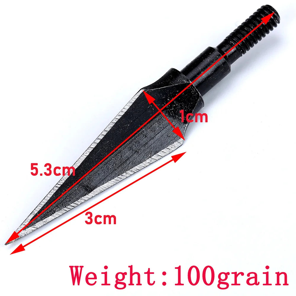 Carbon Steel Arrowheads Archery Broadheads Hunting Arrow Heads Tips