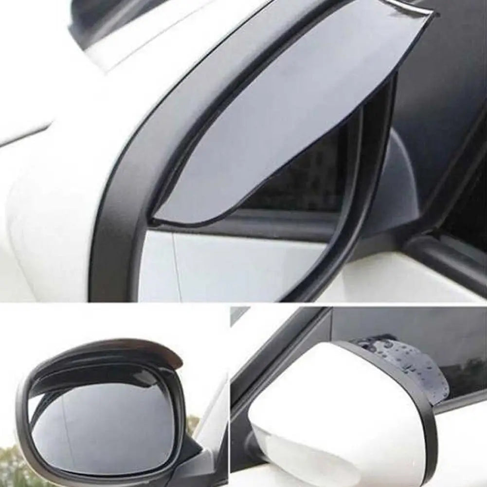 Universal Car Rearview Mirror Rain Guard Visor – 2 Pack