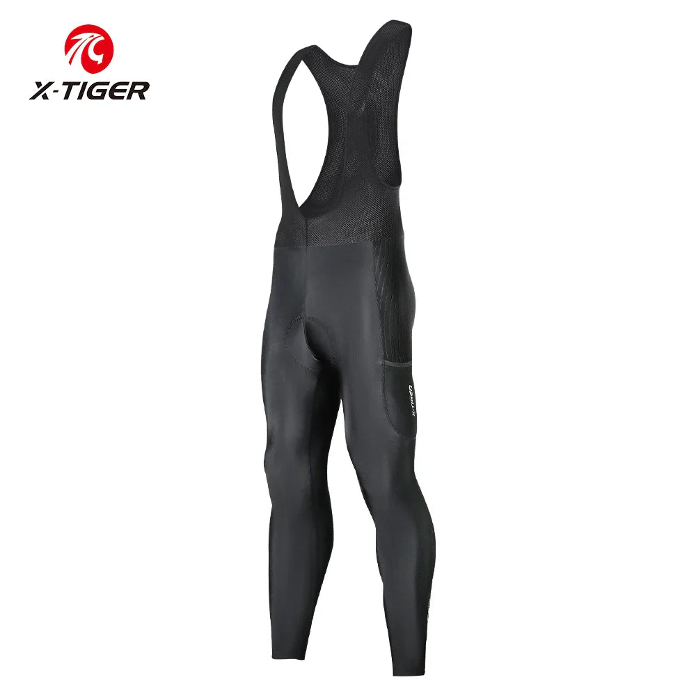 X-TIGER Men's Cycling Bib Pants – 5D Gel Pad & 3 Pockets