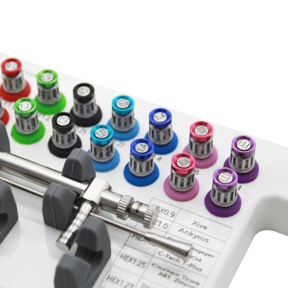 Dental Implant Torque Wrench Kit 10-70 Ncm | 16-Piece Driver