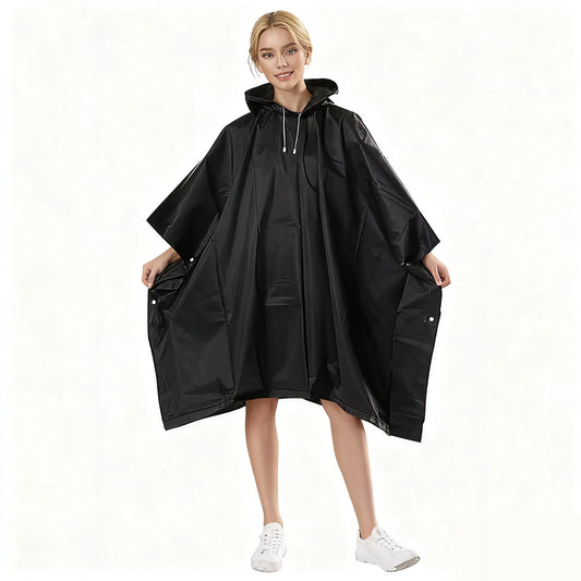 3-in-1 Waterproof Rain Poncho Hooded Outdoor Raincoat Rain Poncho Peaceful Pleasures Health and Wellness