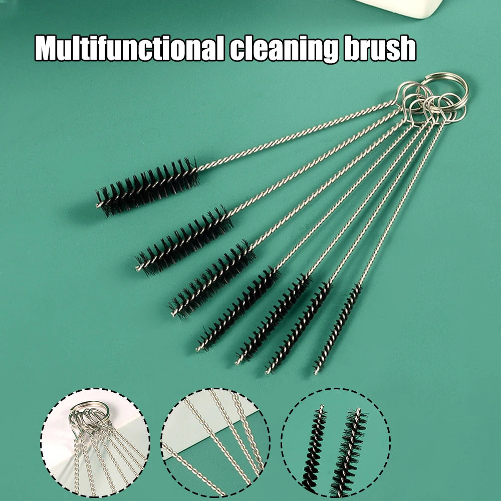 10PCS Cleaning Tattoo Tattoo Equipment Pipeline Cleaning Tools Pipe Brush Stainless Steel Cleaning Cup Brush Milk Bottle Peaceful Pleasures Health and Wellness