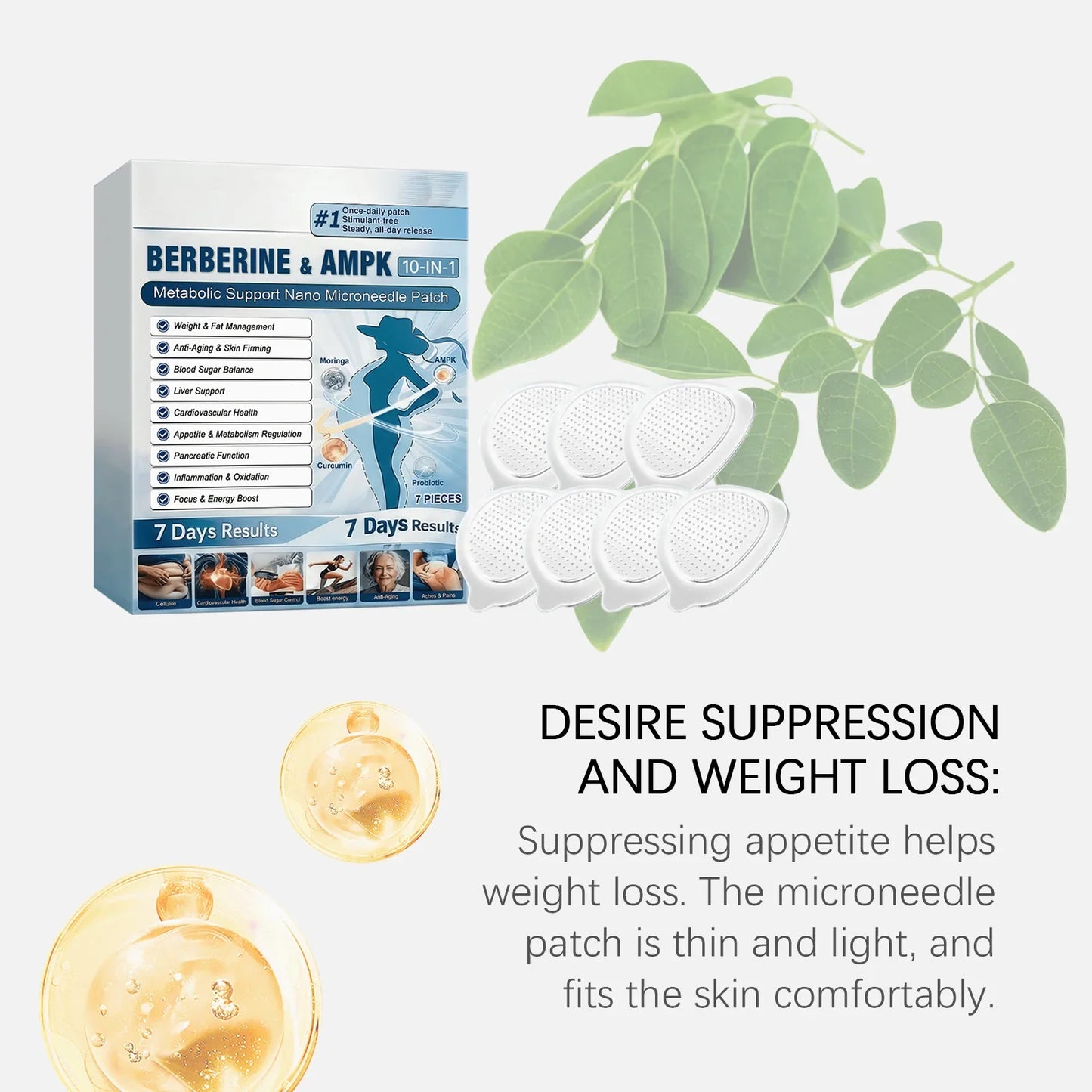 Berberine AMPK 10-in-1 Nano Microneedle Body Skin Patch