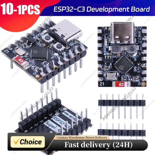 1-10PCS ESP32-C3 Development Board ESP32 C3 SuperMini WiFi Bluetooth-Compatible Board Development Board CORE Board for Arduino Peaceful Pleasures Health and Wellness