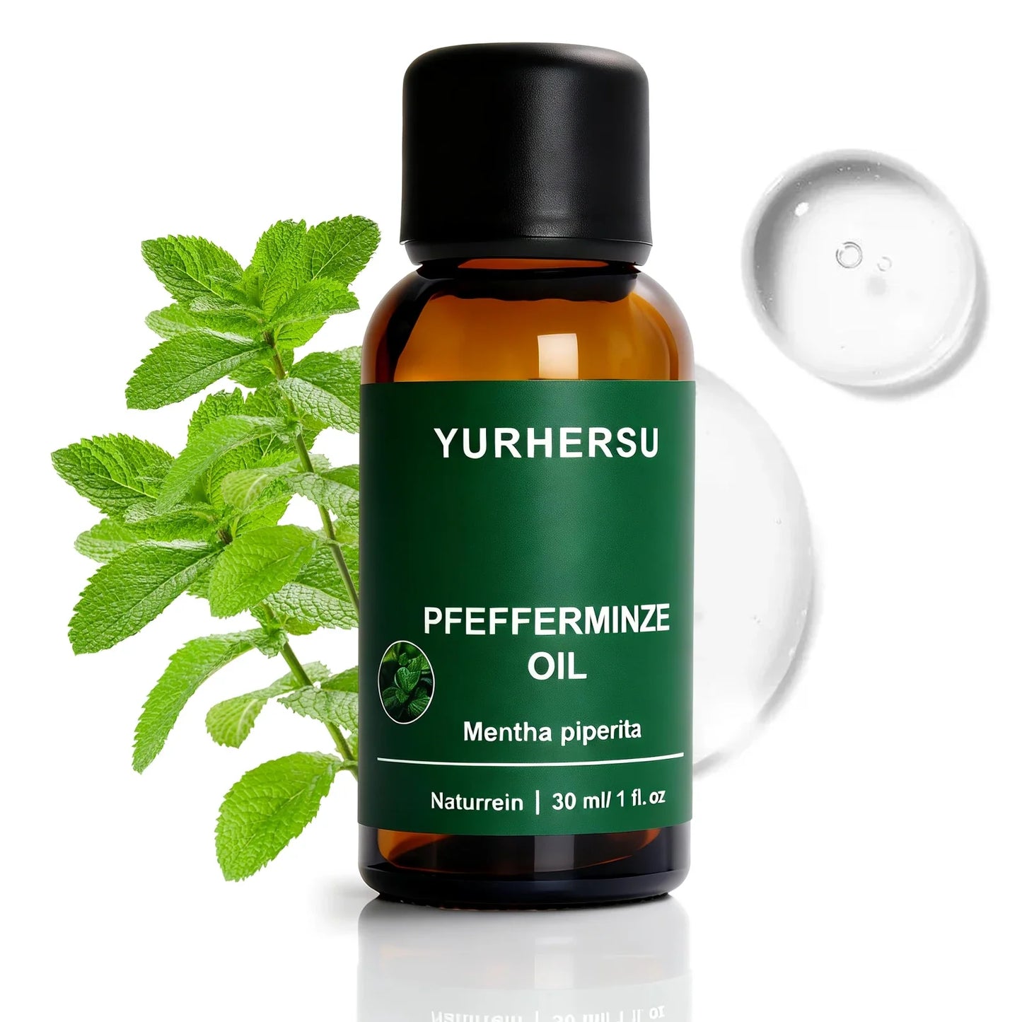 Pure Peppermint Essential Oil 30ml – Focus, Clarity & Cooling
