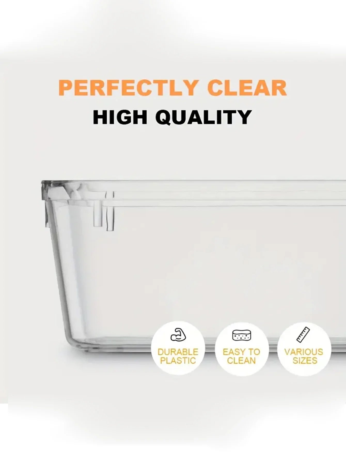 44pcs Clear Plastic Drawer Organizer Set with Dividers Home Organization Peaceful Pleasures Health and Wellness