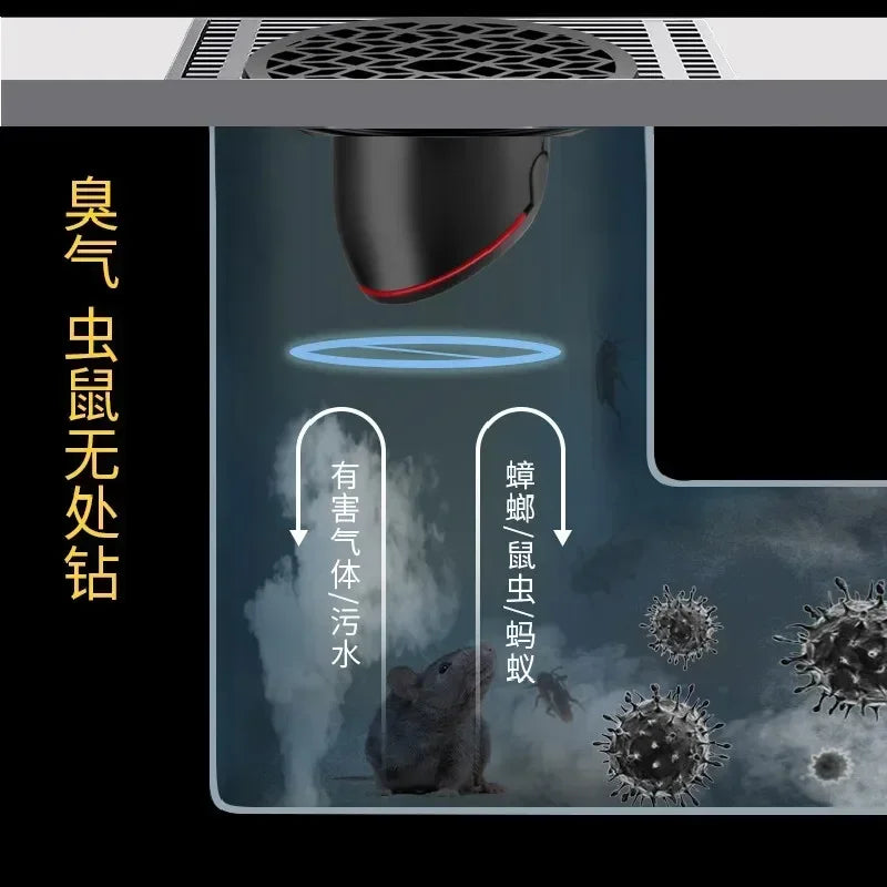 Anti-Odor Floor Drain Cover | Insect-Proof Hair Strainer