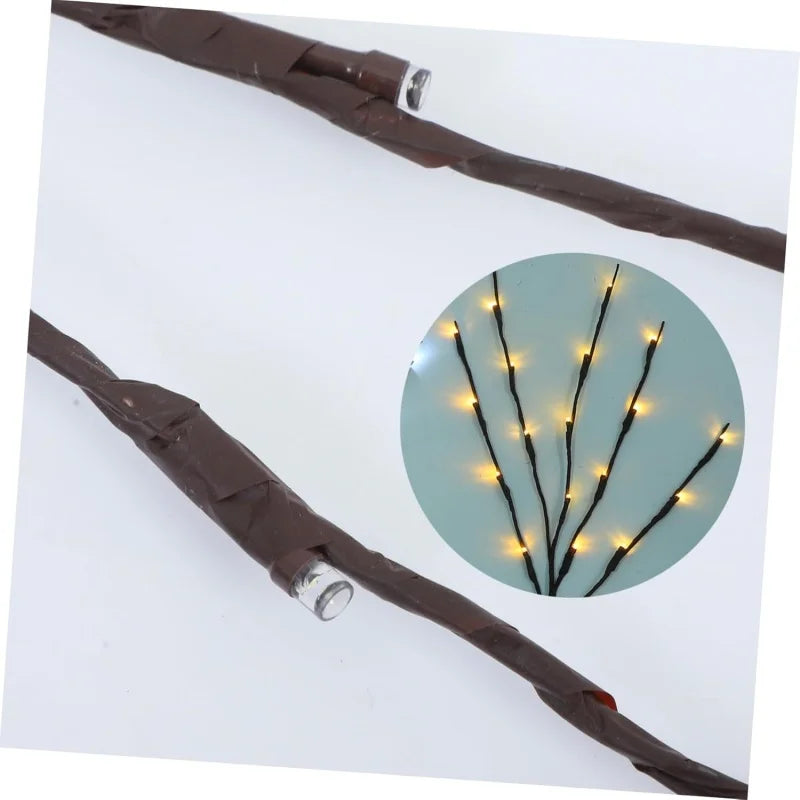 LED Bendable Twig Branch Lights | Battery Operated Holiday Decor