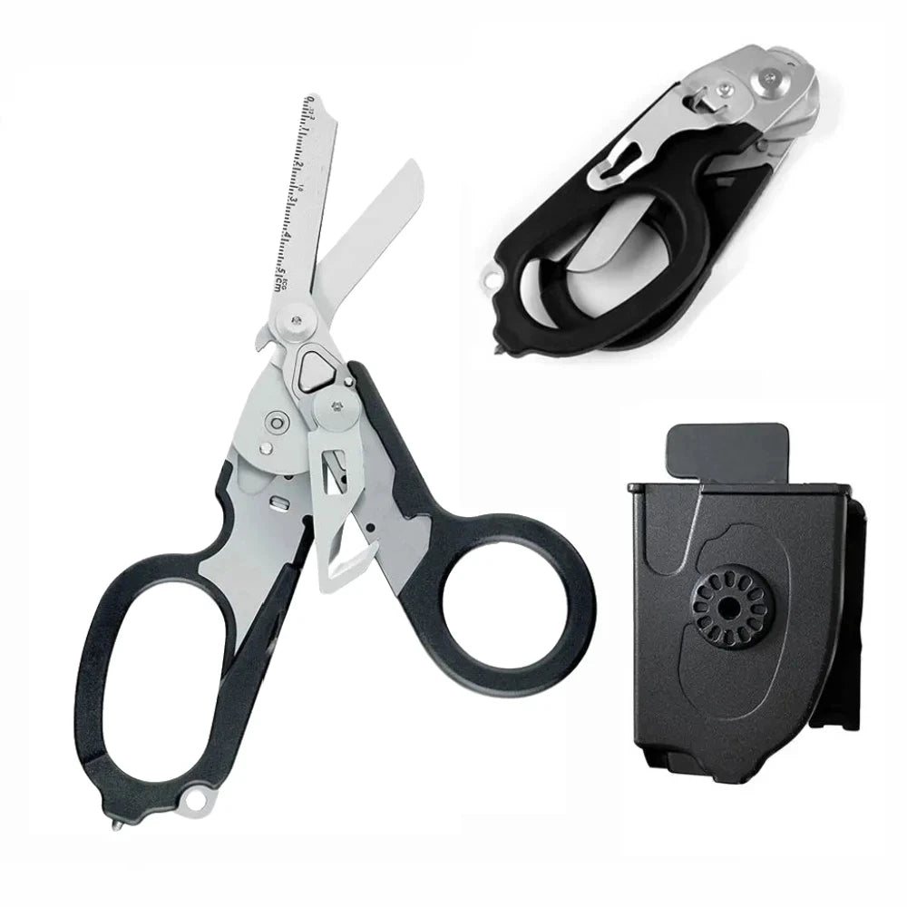 Multifunction Tactical Folding Scissors | 6-in-1 Survival Multi-Tool