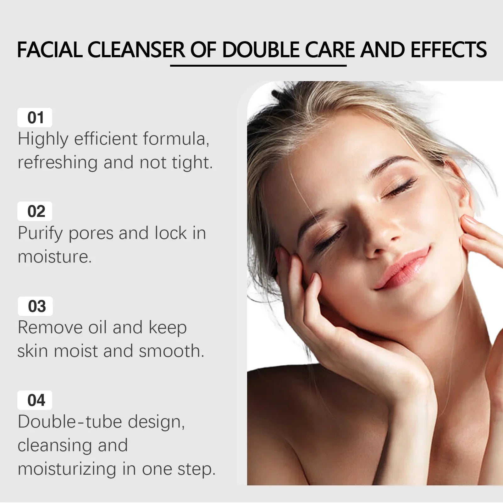 OUHOE 100g Double Cleansing Moisturizing Facial Cleanser Facial Cleanser Oasis Select