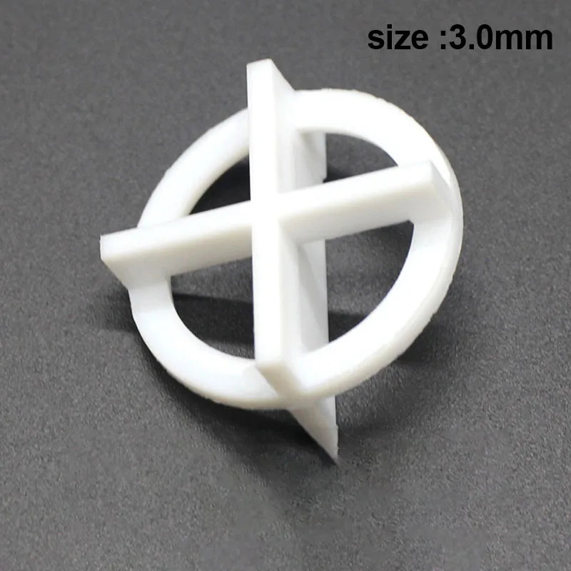 Tile Leveling Spacer Clips 100pcs Recyclable Plastic Tile Leveling System Base Spacer for Secure Floor and Wall Setting Peaceful Pleasures Health and Wellness