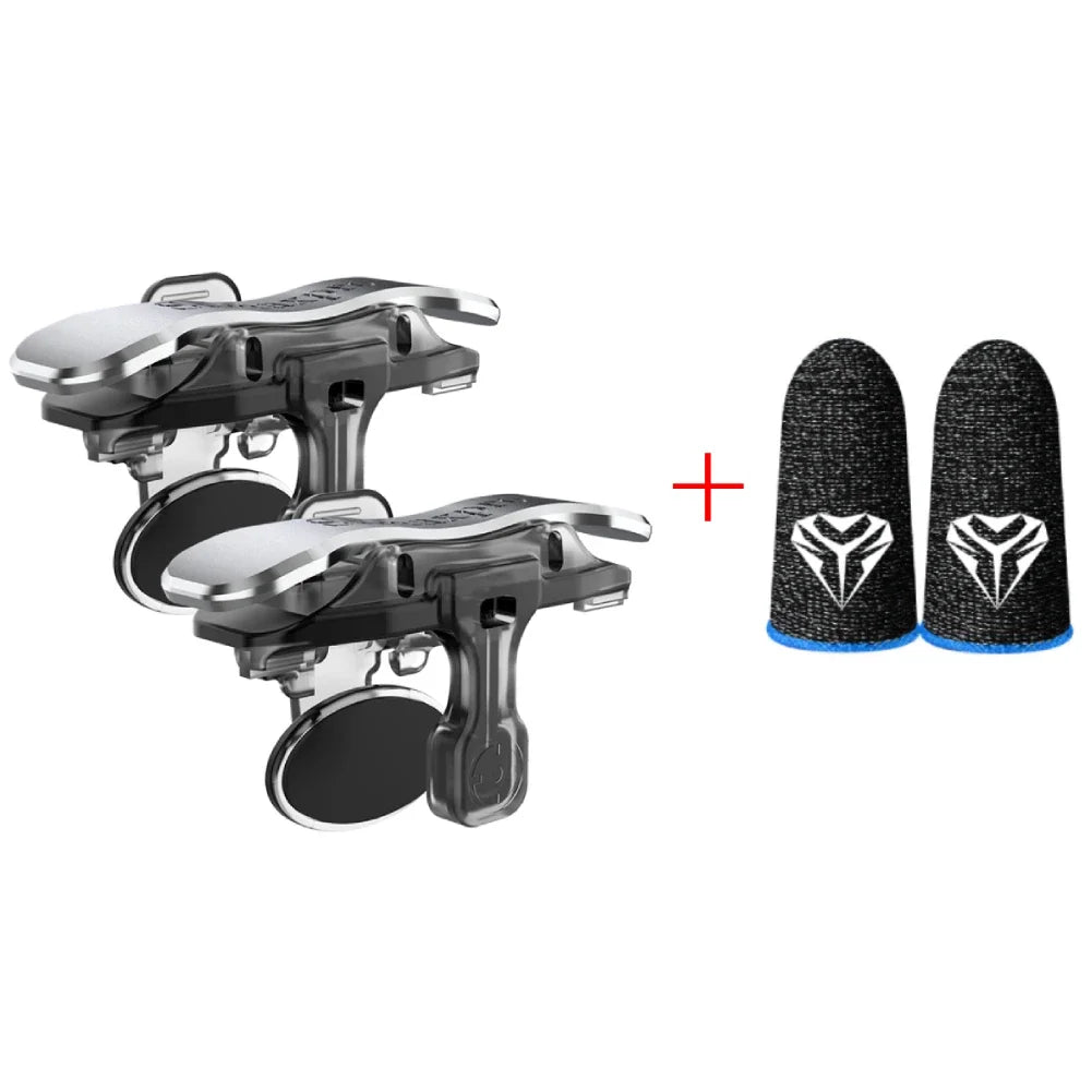 X8 Mobile Game Trigger For PUBG Phone Gaming 6 Finger Trigger Sensitive Shoot Phone Game Trigger L1 R1 Aim Keys Game Controller Peaceful Pleasures Health and Wellness Keys and fingertips