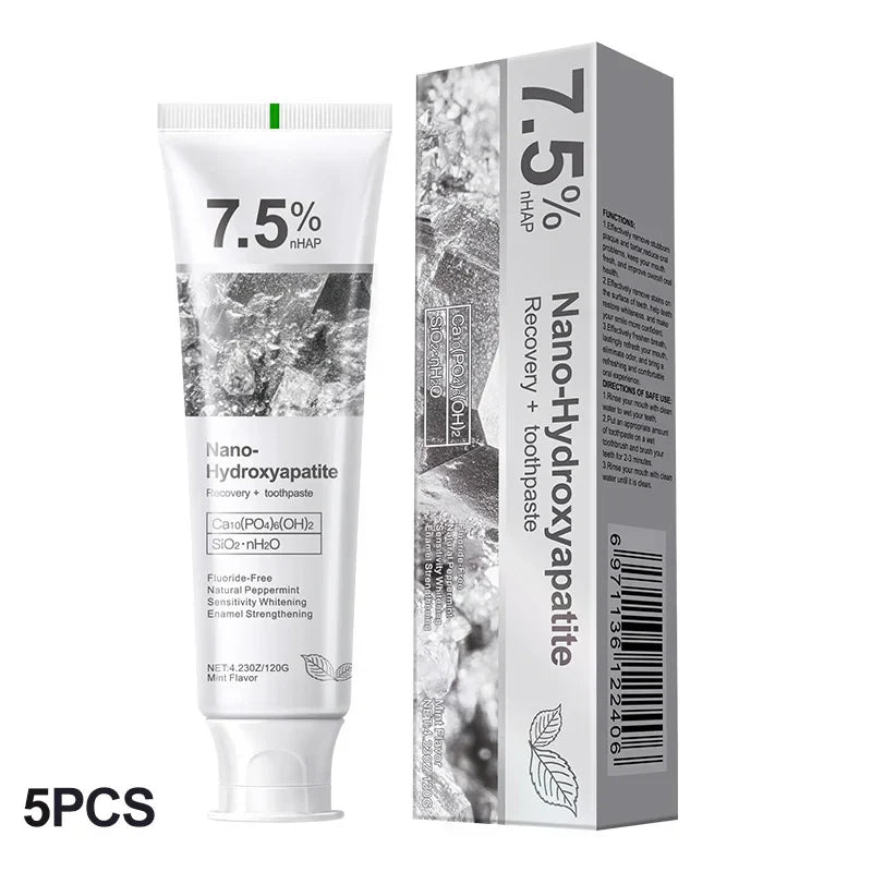 Hydroxyapatite Toothpaste – Whitening & Fresh Breath | 1/3/5 Pack