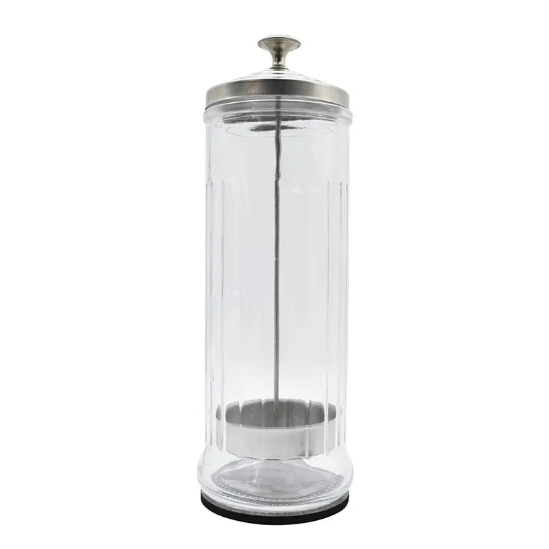 Cleaning, Disinfecting, Sanitizing Small/Large Glass Jar for Barber Maintenance Peaceful Pleasures Health and Wellness Large