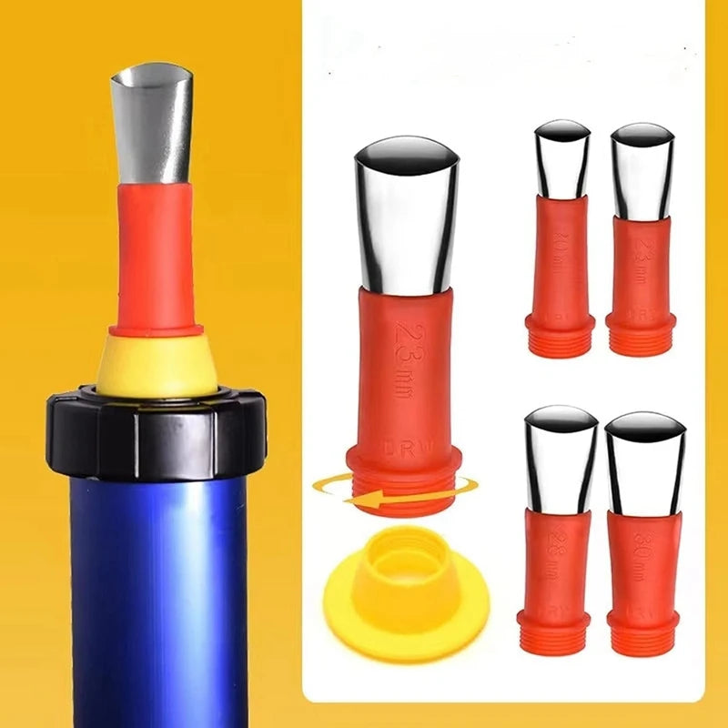 29PCS Universal Integrated Rubber Nozzle Tool Kit,Caulking Tips,Caulking Nozzles For Sausage Caulking Tools Durable Easy To Use Peaceful Pleasures Health and Wellness