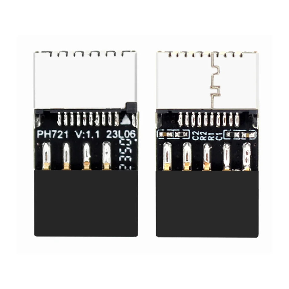 Motherboard USB 2.0 9-Pin To Type-E Front Panel Header Extension Adapter Male To Female Adapter for Desktop PC Peaceful Pleasures Health and Wellness