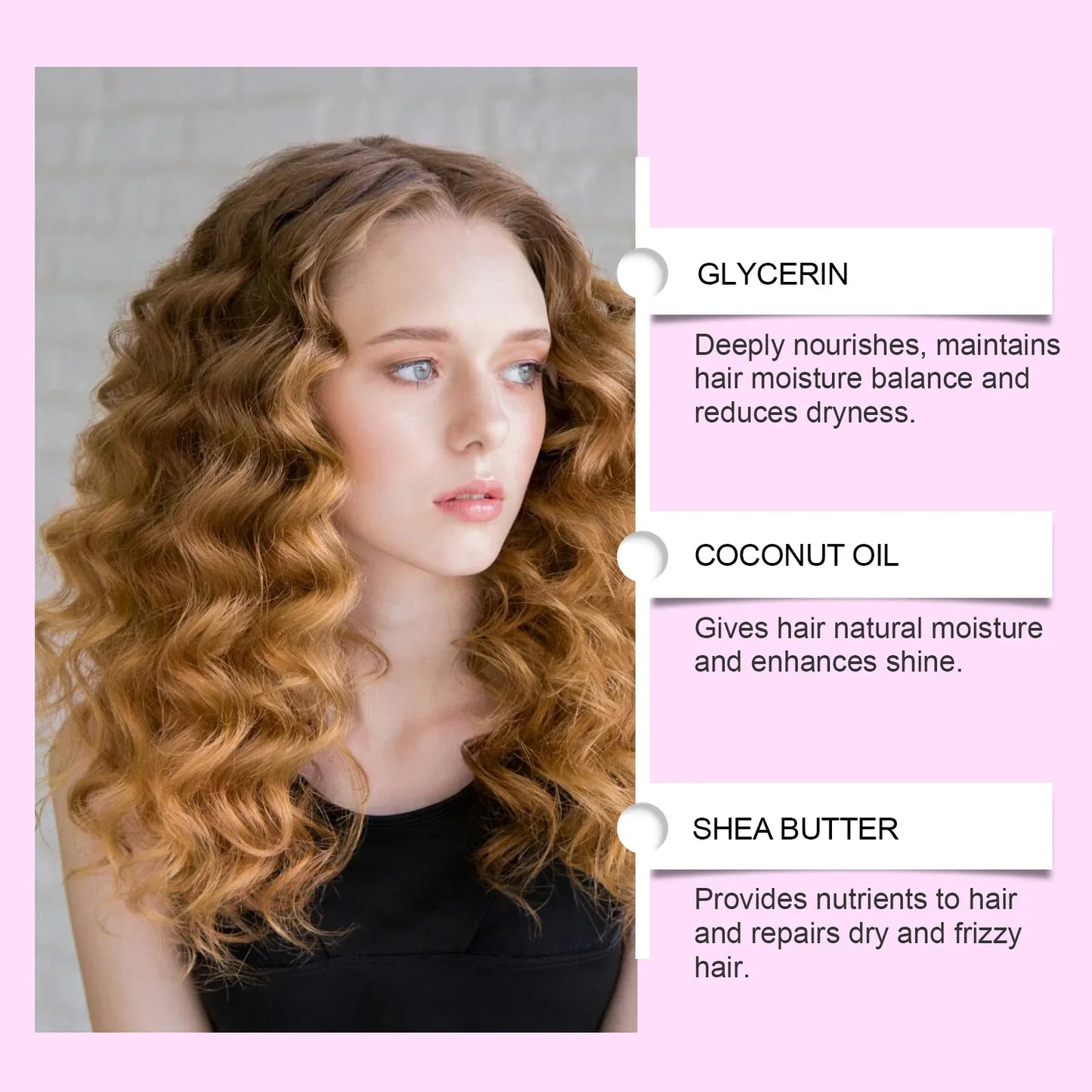 HOEGOA Curl Defining Cream – Frizz Control & Moisturizing
