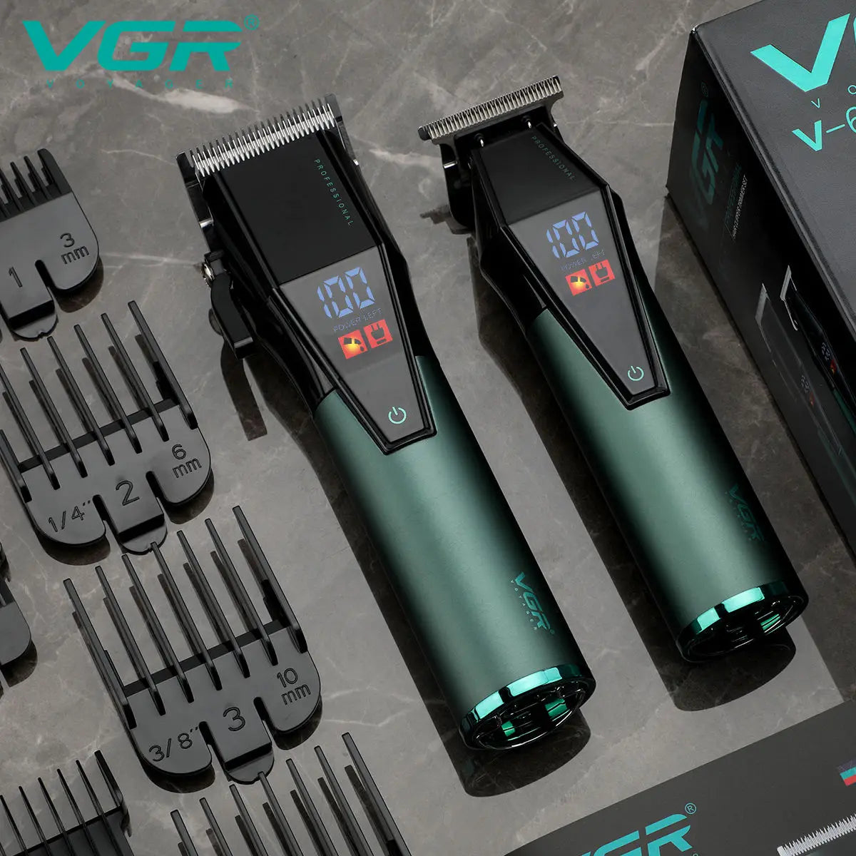 VGR 677 Hair Trimmer Professional Hair Clipper Set Electric Hair Cutting Machine Rechargeable Barber Electric Trimmer for Men Peaceful Pleasures Health and Wellness