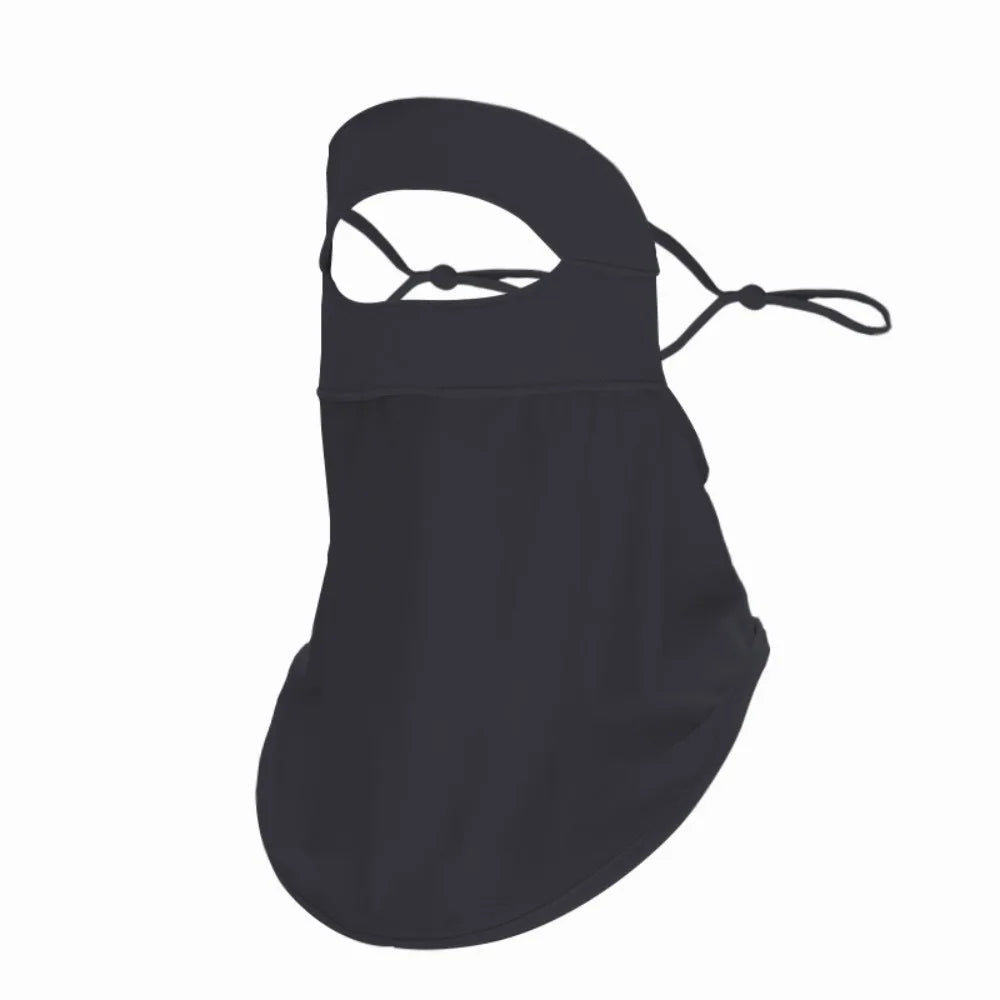 Full-Face Sunscreen Veil – UPF 50+ Outdoor Sun Protection Peaceful Pleasures Health and Wellness Black