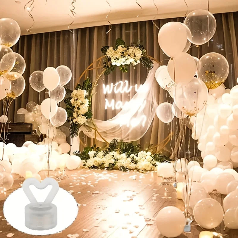 6 Reusable Heart-shaped Balloon Weights Wedding Birthday Party Decor