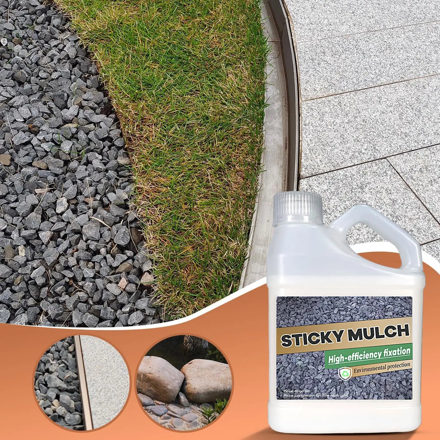 Stone Glue – Clear Waterproof Landscape Adhesive for Rocks & Gravel