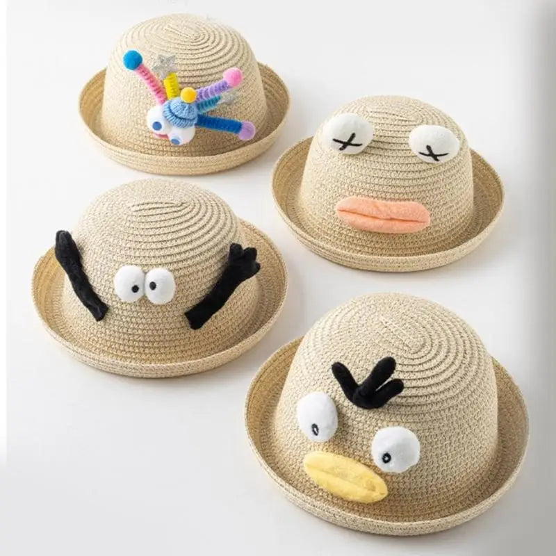 Baby Straw Sun Hat Elastic Chin Strap | Toddler Ages 1–5