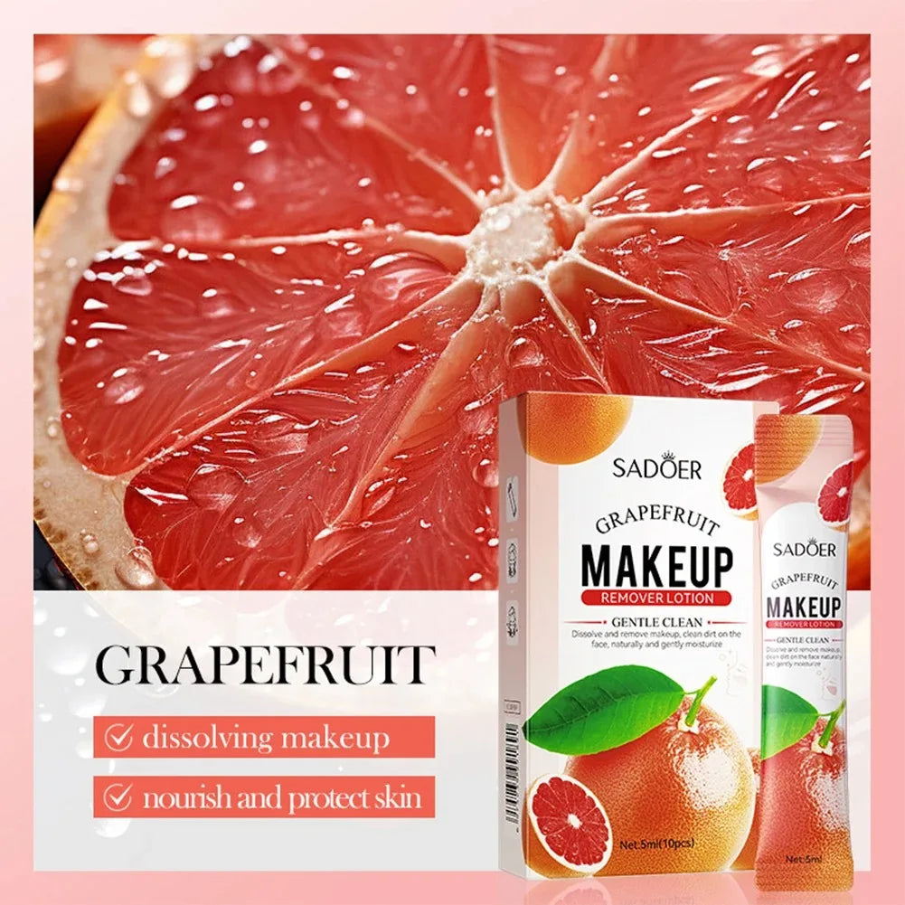 Sadoer Grapefruit Makeup Remover – Gentle Cleansing 10x5ml
