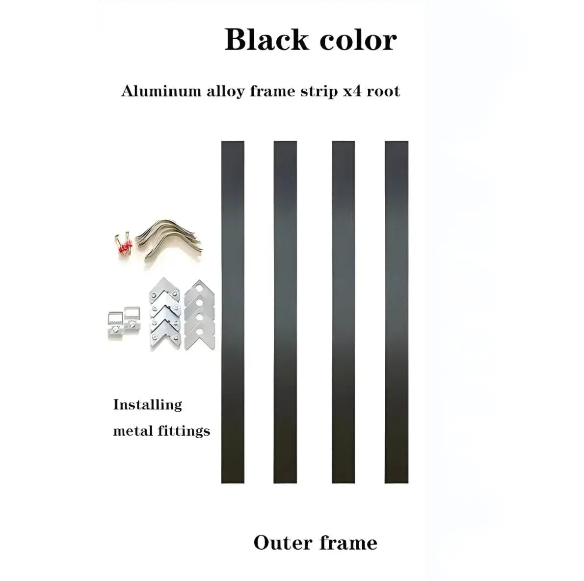 Aluminum Alloy Floating Canvas Frame Narrow Edge Metal Painting Frame Simple Wall Art can be Custom Large Size Peaceful Pleasures Health and Wellness