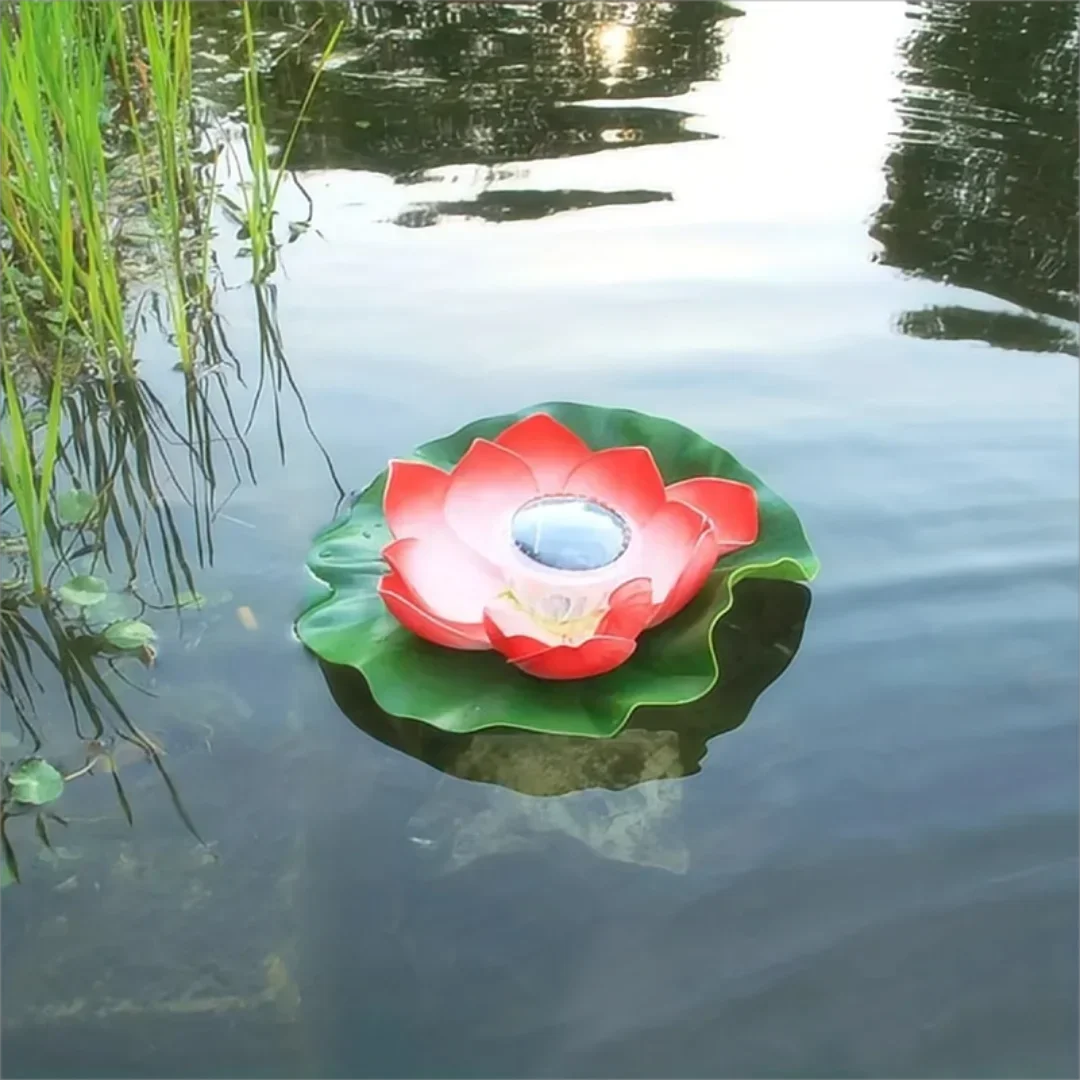 Solar Floating Lotus LED Lamp – Pond, Garden & Fish Tank