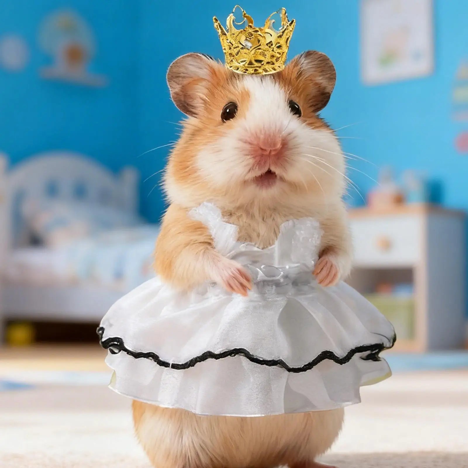 Hamster Outfits Soft Chinchilla Outfits Mini Hamster Dress For Pet Parents Animal Lovers Shelters Shops Photography Birthday Peaceful Pleasures Health and Wellness