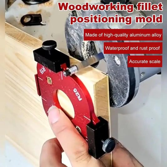 R10-R50 Router Corner Radius Template For Woodworking Positioning Mold Board Arc Cutting Radius Jig Tool Peaceful Pleasures Health and Wellness