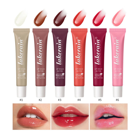 Crystal Lip Balm Butter Moisturizing Lip Gloss Oil Jelly Lipgloss Liquid Lipstick Lip Tint Brown Sugar Cherry Pink Lips Makeup Peaceful Pleasures Health and Wellness