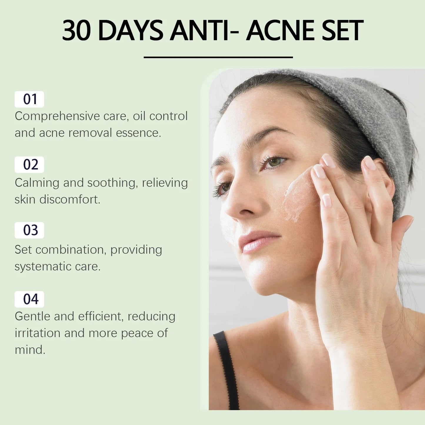 Viareline Salicylic Acid Face Care Set – 4-Piece Skin Kit