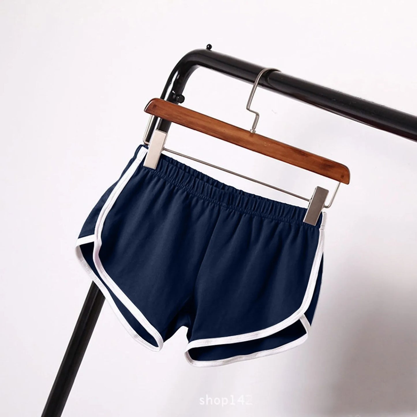 Sports Shorts Women Summer New Candy Color Anti Emptied Skinny Shorts Casual Lady Elastic Waist Beach Correndo Short Pants Peaceful Pleasures Health and Wellness
