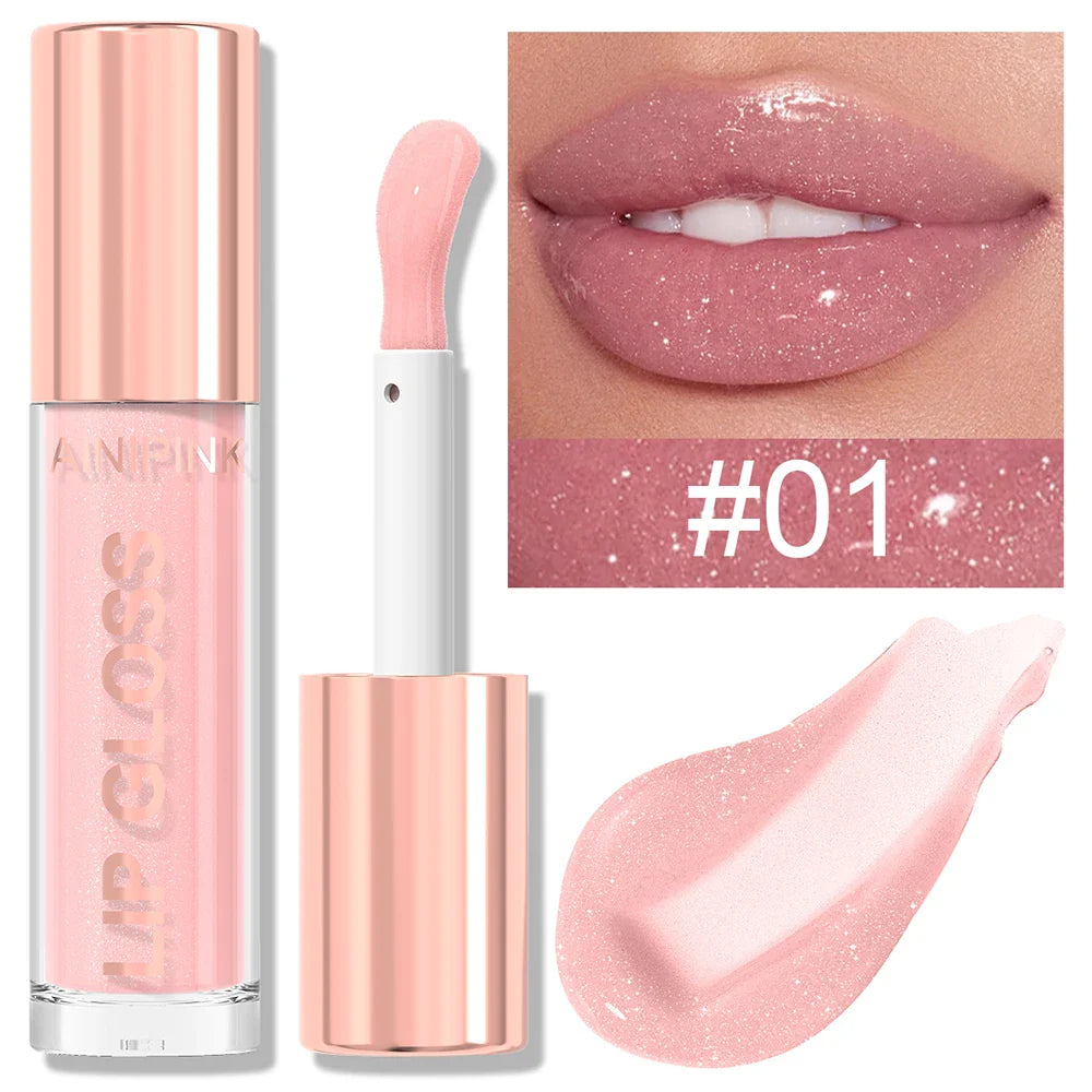High Shine Glitter Lip Gloss Set – Non-Sticky Mirror Y2K