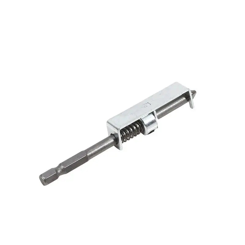 Screw Holding Drill Bit With Small Wrench Gray Self-Locking Screw Guide For Power Drills Operation Tool For Stable Screw Driving Peaceful Pleasures Health and Wellness Grey