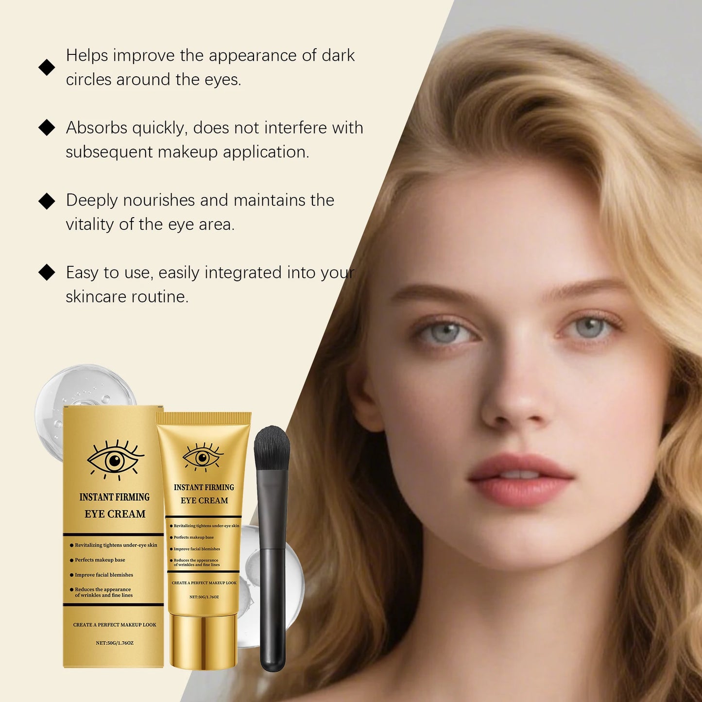 Firming Eye Cream – Puffiness, Dark Circles & Anti-Aging 50g