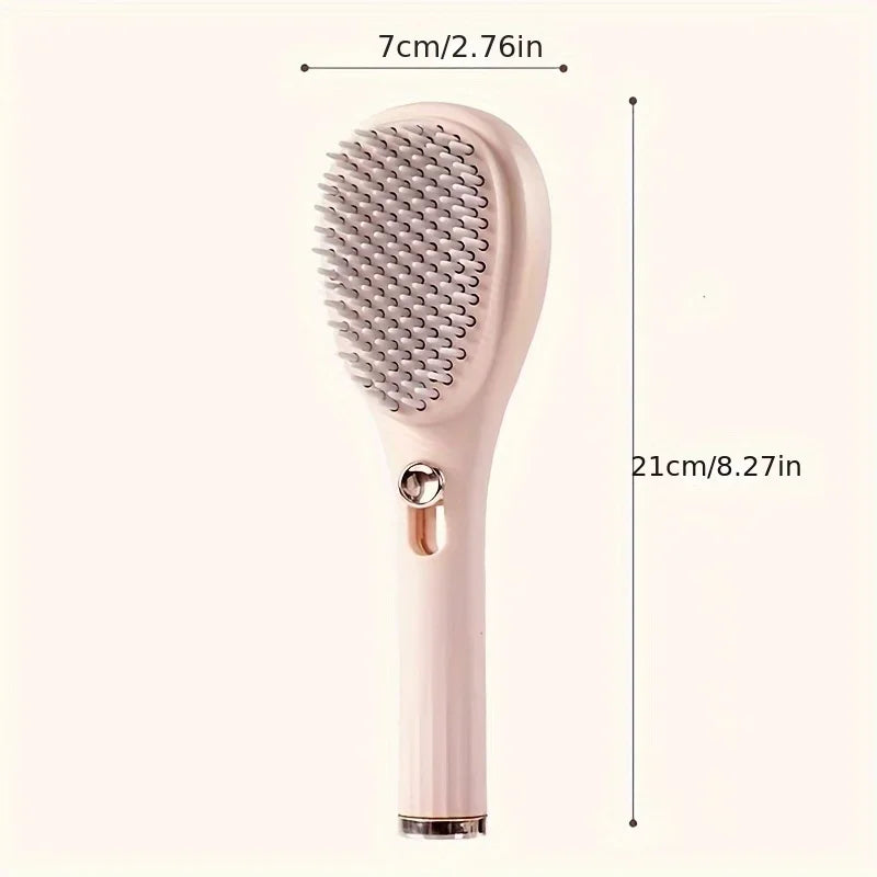 Anti-Static Self-Cleaning Scalp Massage Comb | 360° Portable