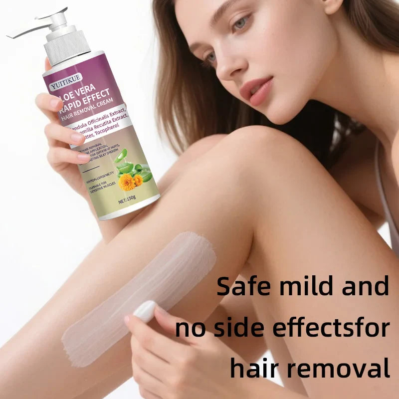 YUITIKUE Hair Removal Cream 150g – Aloe, Calendula & Chamomile