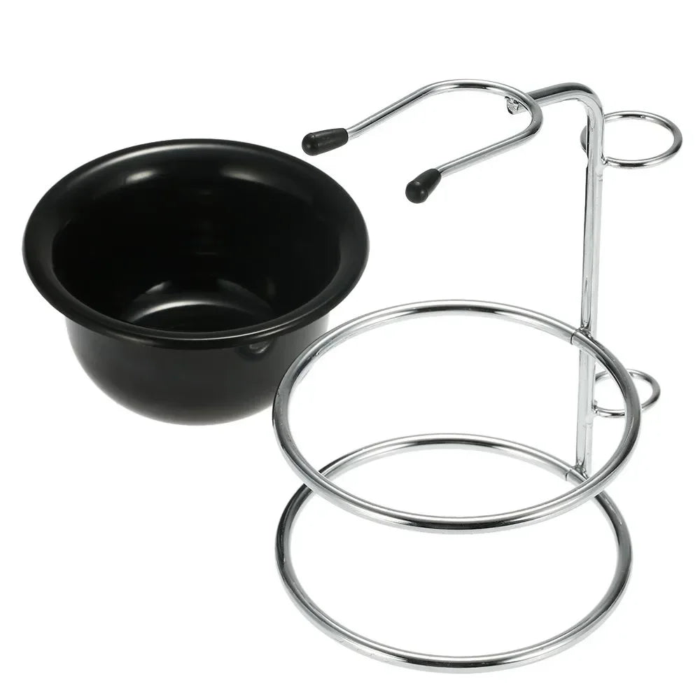 Men's Shaving Kit – Stainless Stand, Brush & Bowl Set